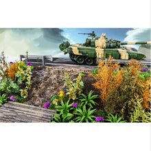 Load image into Gallery viewer, 5pcs Miniature Flowering Plants for HO Scale Diorama, Dollhouse, Terrarium Craft Supplies
