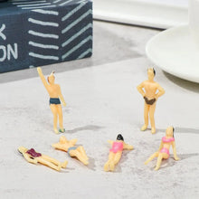 Load image into Gallery viewer, Miniature Swimming People Figures 1:150 Scale Beach & Pool Miniatures for Diorama and Model Scene Crafts (30pcs)