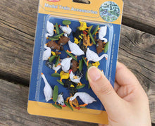Load image into Gallery viewer, 15pcs Miniature Farm Animal Figurines 1:43 Scale, Chicken, Duck, Model Diorama Supplies
