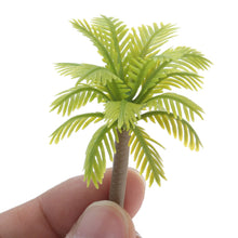 Load image into Gallery viewer, 20 pcs 3-7cm Mixed Miniature Coconut Palm Tree Models Train Railway Accessories Fairy Garden Landscape Terrarium Diorama Craft Supplies