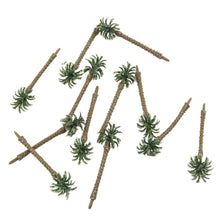 Load image into Gallery viewer, 50 pcs 7cm Miniature Coconut Palm Tree Models N HO Scale Railway Layout Accessories DIY Landscape Dollhouse Terrarium Diorama Craft Supplies