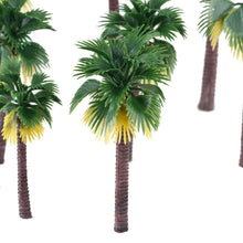 Load image into Gallery viewer, 12 pcs 8-16cm Mixed Miniature Coconut Palm Tree Models Train Railway Accessories Fairy Garden Landscape Terrarium Diorama Craft Supplies