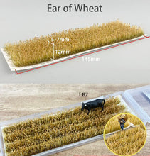 Load image into Gallery viewer, Miniature Wheat Field Grass Model HO Scale 1:87 Train Railway Accessories DIY Scenery Landscape Terrarium Diorama Craft Supplies