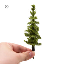 Load image into Gallery viewer, 3 pcs 14cm Miniature Pine Tree 1:87 Scale Model DIY Sand Table Train Railway Scenery Fairy Garden Landscape Terrarium Diorama Craft Supplies