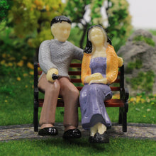 Load image into Gallery viewer, 12 pcs Miniature Standing Seated Passenger People 1:25 Figures G Scale Models Railway Landscape Scenery Layout Accessories Diorama Supplies