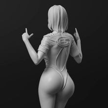 Load image into Gallery viewer, WRC Racing Girl Unpainted Resin Figure 1/35 1/24 1/12 Scale Unassembled Model