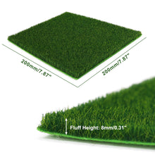 Load image into Gallery viewer, 20cm Miniature Square Grass Lawn Mat Model 3/5/8mm Thick Railway Layout Accessories DIY Landscape Dollhouse Terrarium Diorama Craft Supplies