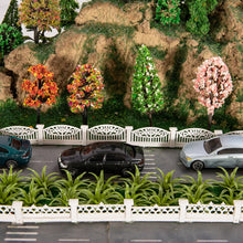 Load image into Gallery viewer, 30pcs Miniature Model Trees 3-10cm HO Scale Train Scenery Diorama Supplies Colorful Landscape Plants Railway Layout Kit