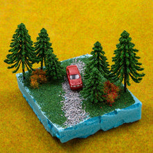Load image into Gallery viewer, 5pcs Miniature Pine Trees 6/8/10cm for Diorama, Model Railway, Fairy Garden, Terrarium