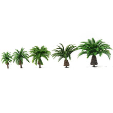 Load image into Gallery viewer, Miniature Palm Coconut Tree 2–4cm Plastic Model for Diorama Railway Garden Landscape Scenery Craft Supplies (20pcs)