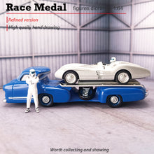 Load image into Gallery viewer, Miniature Racing Car Racer Driver People Figure 1:64 Model Sand Table Building Street Landscape Accessories Diorama Supplies