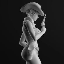 Load image into Gallery viewer, Sexy Cowgirl Unpainted Resin Figure 1/35 1/24 1/12 Scale Unassembled Model