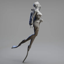 Load image into Gallery viewer, Deep Diving Girl Unpainted Resin Figure 1/35 1/24 1/12 Scale Unassembled Model