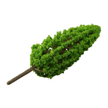 Load image into Gallery viewer, 10pcs Miniature Pine Trees – 1:100 Scale Model Train Layout, Fairy Garden