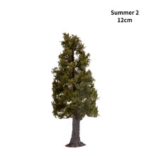 Load image into Gallery viewer, 12/15cm Miniature Four Seasons Pine Tree Model HO N Scale Metasequoia for Train Railway Diorama Landscape Dollhouse Terrarium Craft Supply