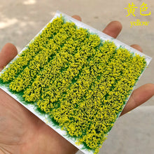 Load image into Gallery viewer, 7pcs Miniature Flower Grass Tufts Strip Model for Diorama Scenery, Wargaming, Railway Layouts, Landscape Decor, Dollhouse, Craft Supplies