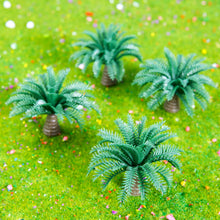Load image into Gallery viewer, 20 pcs Mixed Miniature Dwarf Coconut Palm Trees Model Train Railway Accessories DIY Scenery Landscape Terrarium Diorama Craft Supplies