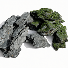 Load image into Gallery viewer, 20pcs Moss Rock Scenery Stones for Diorama, Miniature Landscape, Model Train Terrain, Fairy Garden