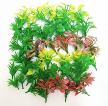 Load image into Gallery viewer, 45pcs Miniature Model Shrubs & Bushes Plastic Scenery Plants for Diorama, Train Layout, Model Making