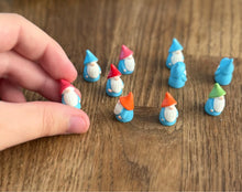 Load image into Gallery viewer, 10pcs Mini Resin Dwarfs Christmas Gnome Miniature Figurines for Fairy Garden, Terrarium, Dollhouse, Bonsai, DIY Crafts & Holiday Decorations