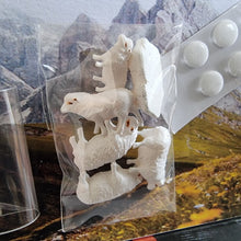 Load image into Gallery viewer, 8pcs Miniature Farm Animals – Shepherd, Sheep & Dog Figures 1/64 1/87 Scale for Dioramas, Train Layouts and Garden Scenery