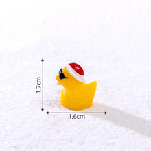 Load image into Gallery viewer, 20/50/100 pcs Miniature Christmas Duck Animal Figure Models Dollhouse Landscape Fairy Garden Accessories Terrarium Diorama Craft Supplies