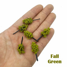 Load image into Gallery viewer, 100 pcs 2-3cm Mixed Miniature Tree Models N HO Scale Railway Layout Accessories DIY Landscape Dollhouse Terrarium Diorama Craft Supplies