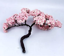 Load image into Gallery viewer, 10/12/15/17/20cm Miniature Sakura Cherry Blossom Wire Tree Model Dollhouse Fairy Garden Scenery Landscape Terrarium Diorama Craft Supplies