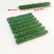 Load image into Gallery viewer, 7 pcs/box Miniature Farm Crop Grass Strip Model DIY Sand Table Train Railway Scenery Fairy Garden Landscape Terrarium Diorama Craft Supplies