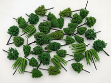 Load image into Gallery viewer, Miniature Model Trees 4-17cm Mixed Sizes Fairy Garden Diorama Scenery Supplies (50pcs)