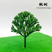 Load image into Gallery viewer, 50 pcs 4-12cm Mixed Miniature Peach Tree Model Train Railway DIY Scenery Dollhouse Garden Landscape Terrarium Diorama Craft Supplies