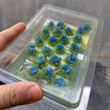 Load image into Gallery viewer, 22 pcs Miniature Flower Cluster Grass Tufts Bushes Models Sand Table Dollhouse Fairy Garden Landscape Terrarium Craft Supplies