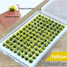 Load image into Gallery viewer, 104 pcs Miniature Flower Cluster Grass Models DIY Sand Table Dollhouse Accessories Fairy Garden Landscape Terrarium Diorama Craft Supplies