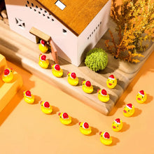 Load image into Gallery viewer, 20/50/100 pcs Miniature Christmas Duck Animal Figure Models Dollhouse Landscape Fairy Garden Accessories Terrarium Diorama Craft Supplies
