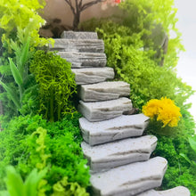 Load image into Gallery viewer, 20pcs Miniature Stepping Stones Resin Fairy Garden Path DIY Dollhouse Terrarium Landscape Supply