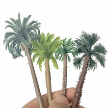 Load image into Gallery viewer, 25 pcs Mixed Miniature Coconut Palm Tree Models Train Railway Accessories Beach Seaside Landscape Layout Terrarium Diorama Craft Supplies