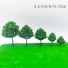Load image into Gallery viewer, 50 pcs 3.5-13cm Mixed Miniature Broadleaf Tree Model Train Railway DIY Scenery Dollhouse Garden Landscape Terrarium Diorama Craft Supplies
