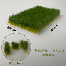 Load image into Gallery viewer, Miniature Tearable Grass Tuft Model Train Railway Accessories DIY Scenery Landscape Dollhouse Terrarium Diorama Craft Supplies