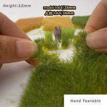 Load image into Gallery viewer, Miniature Tearable Grass Tuft Model Train Railway Accessories DIY Scenery Landscape Dollhouse Terrarium Diorama Craft Supplies