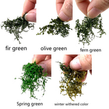 Load image into Gallery viewer, Miniature Tearable Shrub Bushes Grass Tuft Models Train Railway Accessories DIY Scenery Landscape Dollhouse Terrarium Diorama Craft Supplies