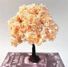 Load image into Gallery viewer, Miniature Orange Flower Tree Model 10/15/20/25cm, DIY Dollhouse Scenery