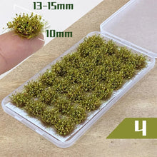 Load image into Gallery viewer, 28 pcs Miniature Grove Grass Tufts Cluster Bush Plant Model Sand Table Dollhouse Fairy Garden Landscape Terrarium Diorama Craft Supplies