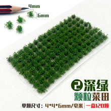 Load image into Gallery viewer, Miniature Vegetable Field Grass Bush Plant Model Sand Table Dollhouse Fairy Garden Landscape Terrarium Diorama Craft Supplies