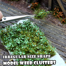 Load image into Gallery viewer, Miniature Irregular Weed Ground Grass Cluster Model Railway Layout Accessories DIY Landscape Dollhouse Terrarium Diorama Craft Supplies