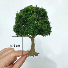 Load image into Gallery viewer, 10/15/18/23/28cm Miniature Deep Green Tree Model Train Railway Layout Scenery Dollhouse Garden Landscape Terrarium Diorama Craft Supplies