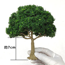 Load image into Gallery viewer, 10/15/18/23/28cm Miniature Deep Green Tree Model Train Railway Layout Scenery Dollhouse Garden Landscape Terrarium Diorama Craft Supplies