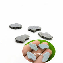 Load image into Gallery viewer, 20pcs Miniature Stepping Stones Resin Fairy Garden Path DIY Dollhouse Terrarium Landscape Supply