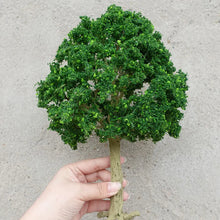 Load image into Gallery viewer, 10/15/18/23/28cm Miniature Deep Green Tree Model Train Railway Layout Scenery Dollhouse Garden Landscape Terrarium Diorama Craft Supplies