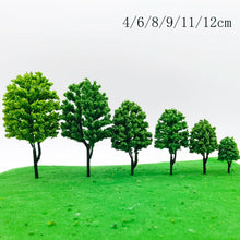 Load image into Gallery viewer, 50 pcs 4-12cm Mixed Miniature Camphor Tree Model Train Railway DIY Scenery Dollhouse Garden Landscape Terrarium Diorama Craft Supplies