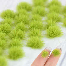 Load image into Gallery viewer, 35 pcs Miniature Grass Tuft Bush Cluster Models Train Railway Layout Accessories DIY Landscape Dollhouse Terrarium Diorama Craft Supplies